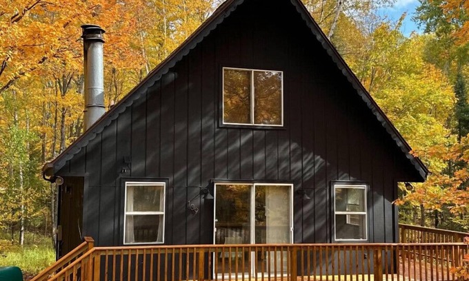 Stambaugh Ski Chalet | Three Bedroom Chalet Suite Steps From Ski Brule w/Wood Burning Fireplace