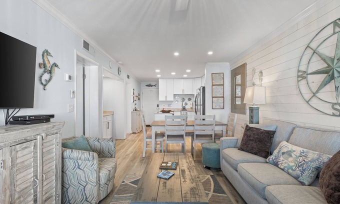 Alabama Gulf Coast Condo | Time to get… 🎶 Knee deep in the water somewhere! 🎶 on island time!