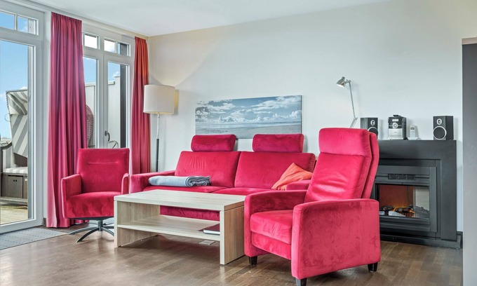 Wremen Apartment | Tolles Apartment in Strandnähe mit Sauna, Meerblick, Zwei Balkonen & Strandkorb!