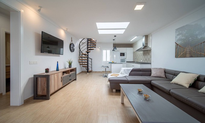 Punta Mujeres Apartment | Top floor apartment, roof terrace with sea view, two bedrooms, Adults Only