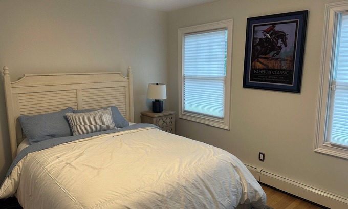 East Quogue House | Tranquil 4-bedroom house with AC in East Quogue. Heated Pool/covered patio.