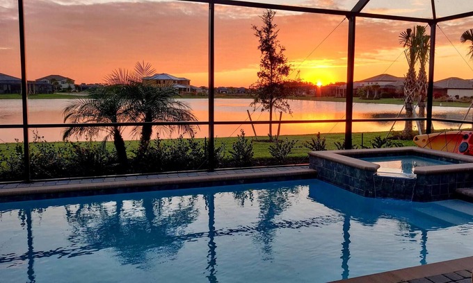 Biggar House | Tranquil Lakefront Home with Unforgettable Sunsets, Pool, 4 Bedrooms, 3 Baths