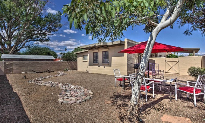 Sam Hughes House | Tranquil Tucson Home w/Yard - Walk to U of A