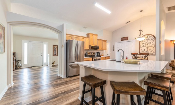 Palm Coast House | Tranquility Awaits! Private Home Backs to trees and wildlife-once a golf course