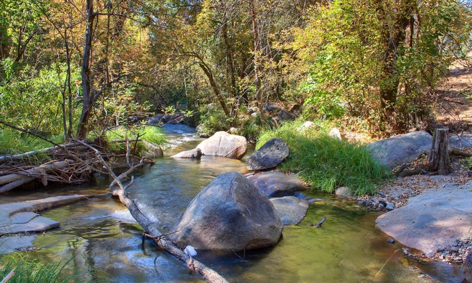 Oakhurst House | Tranquility House-Riverfront-Fireplace-Sleeps six