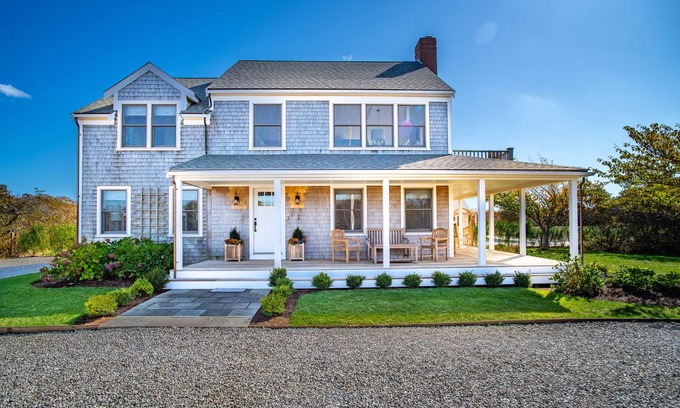 Tom Nevers House | Tranquility in Tom Nevers! 4 bedroom, 3.5 bath, heated pool, spa, ocean views