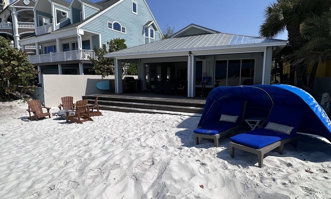 St. Pete Beach House | Tranquilitybeachestates. Directly on the beach, with a private pool