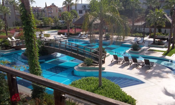 Kemer Mahallesi Apartment | Tropicana G 2 three bed ground floor home in popular gated community