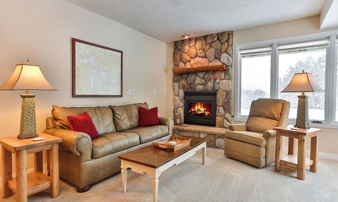Harbor Springs Condo | Trout Creek Condo #57 - 2 Bedrooms 2 Baths, 3 TV's w/Streaming