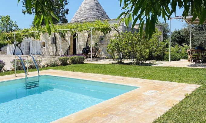 Ceglie Messapica Villa | Trullo Mandorlo Private swimming pool - near Ceglie Ostuni and Martina-Valle D'Itria