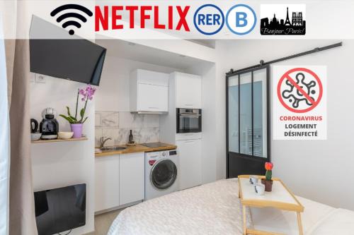 Cachan Apartment | Tulipe : Studio proche RER B Cachan