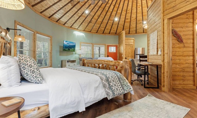 Cherokee Cabin | Tumbling Brook: Romantic Luxury Yurt Getaway in the Smoky Mountains