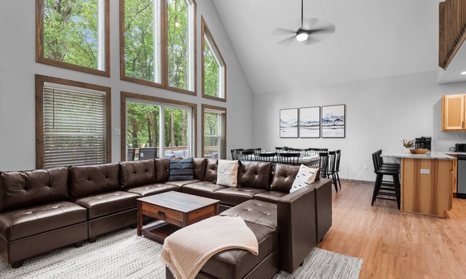 Albrightsville Ski Chalet | Twin Chalet! 6 BDs, Hot Tub, Game Area and more!