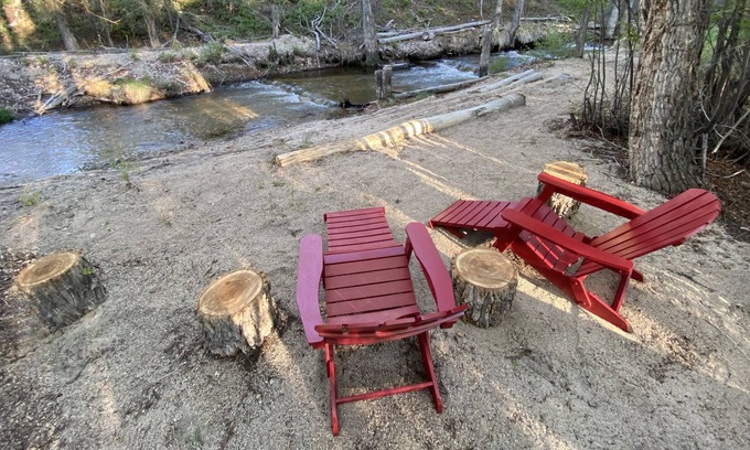 Buena Vista House | Twin Creek Cabin, Cottonwood Creek in Backyard Twice -VIEWS - MUST SEE 2.5 acres