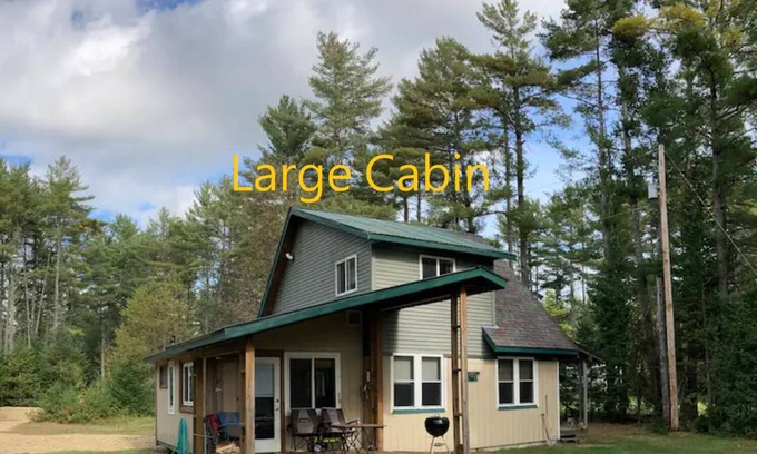 North Hudson Cabin | Two Adirondack cabins with mountain views and river access