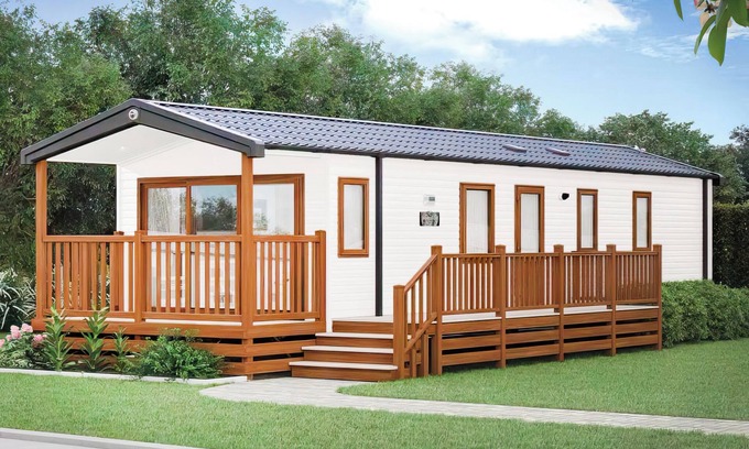 Aberystwyth House | Two bedroom caravan, sleeping four people, perfect for relaxing by the coast.