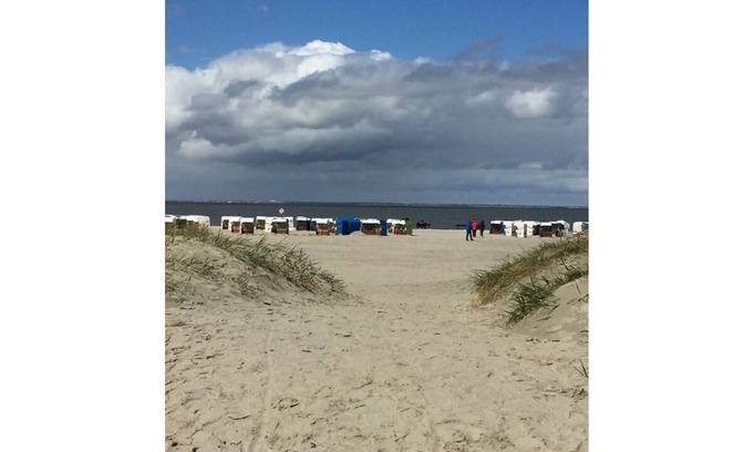Norddeich Condo | TWO EQUAL FeWo's location Deichstr. 13, oceanfront /beach