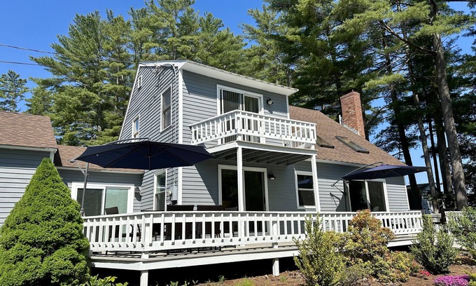 Alton Bay House | Two updated lakefront homes - dock with boat slip, game room, & screened porch