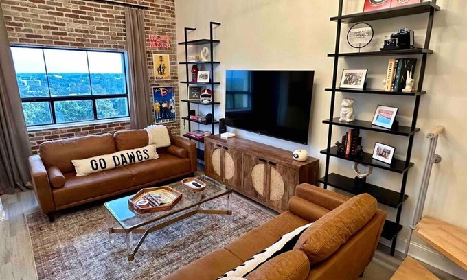 Athens Apartment | UGA Penthouse Downtown Athens Walk To Stadium