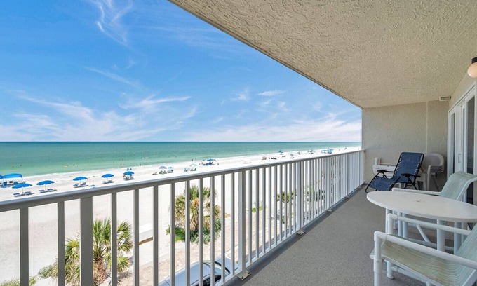 Indian Shores Condo | Unbeatable Gulf Views from this Updated 3 bedroom Condo