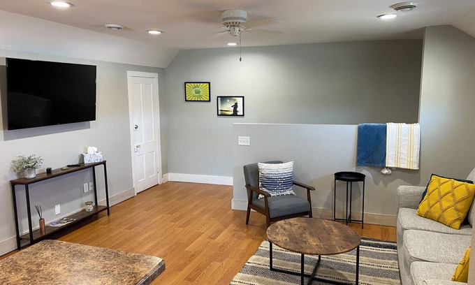 Clear Lake Apartment | Unique Apartment above Lake Time Brewery in Downtown Clear Lake
