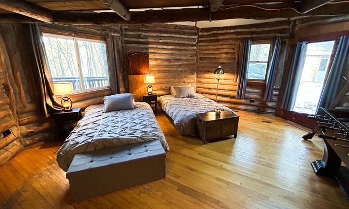 Spencer Other | Unique forest vacation home on 70 acres of nature. A pond, creeks and more!