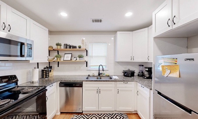 West End Apartment | Updated dog-friendly apartment in a great location with central AC & W/D