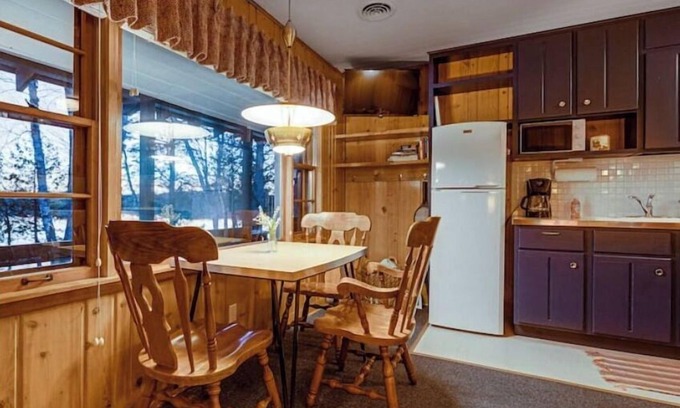 Presque Isle Cabin | Updated Rustic Lakefront Retreat in Northwoods