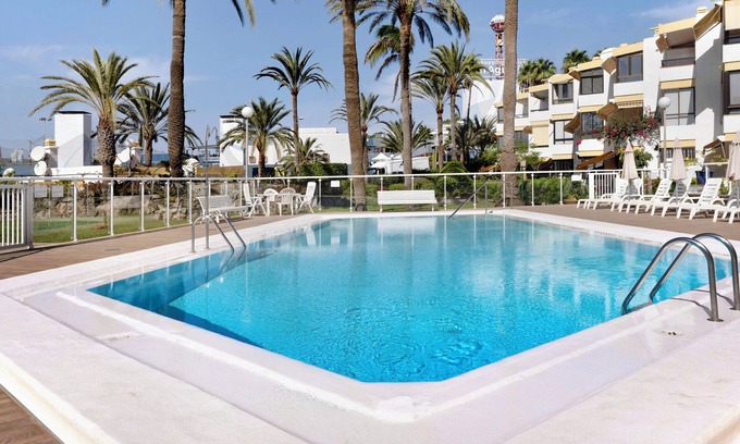 San Agustin Apartment | Vacation Apartment 'Las Flores1' with Sea and Beach View, Wi-Fi and Air Conditioning