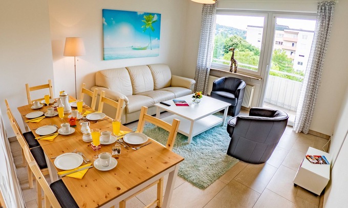 Sanderau Apartment | Vacation apartment in Würzburg city with balcony incl. parking in front of the door