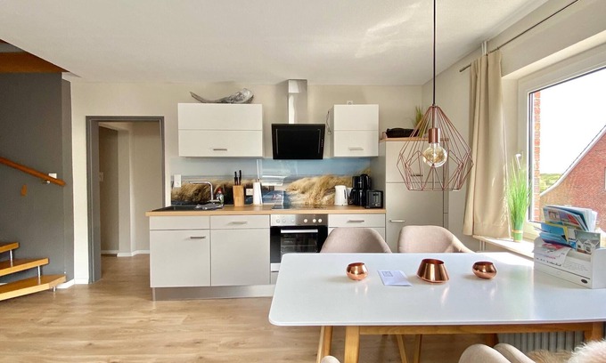 Langeoog Apartment | Vacation apartment "Marlon" in the vacation home Wilken's Hus for 2-4 persons on the outskirts of the village.