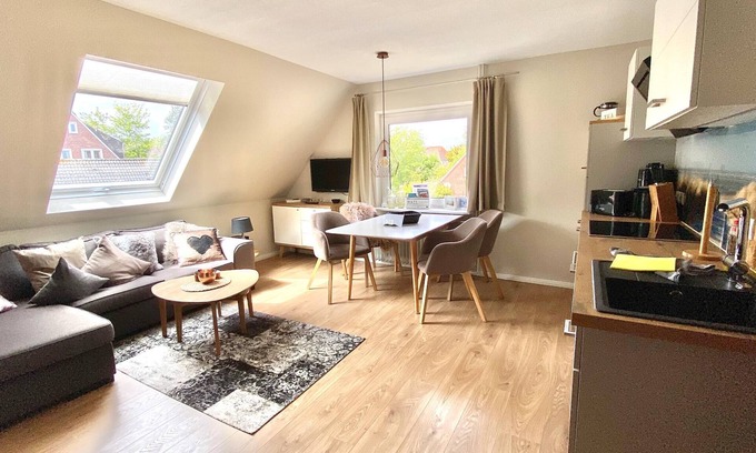 Langeoog Apartment | Vacation apartment "Marlon" in the vacation home Wilken's Hus for 2-4 persons on the outskirts of the village.