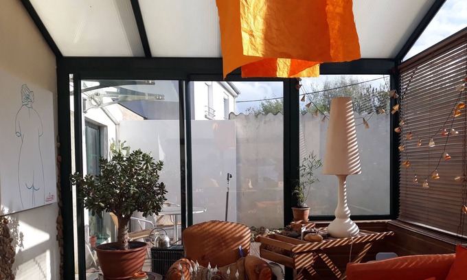Landerneau House | Vacation Home "Maison D'artiste" with Private Terrace & Wi-Fi