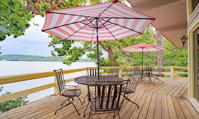 Lake of the Ozarks House | Vacation Home right outside your door, close to boat rentals, dock with lily pad.