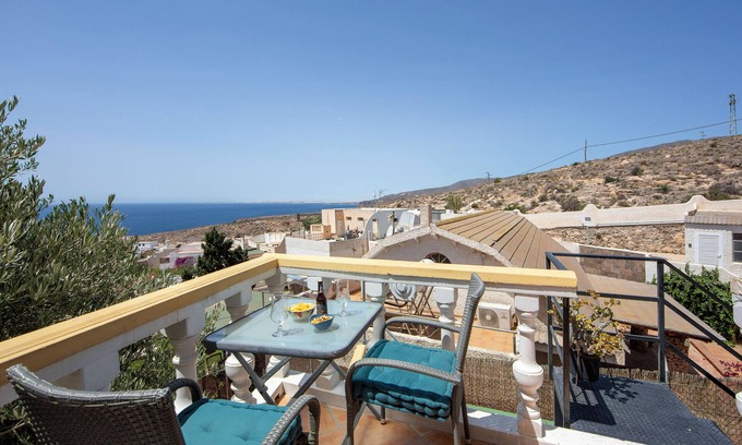 Almeria House | Vacation Home 'Vista al Mar Ainara' with Sea View, Shared Pool & Wi-Fi