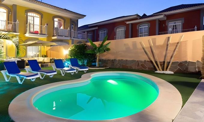 Costa Adeje Villa | Vacation Villa 'Tenerife Luxe' with Mountain View, Wi-Fi and Air Conditioning