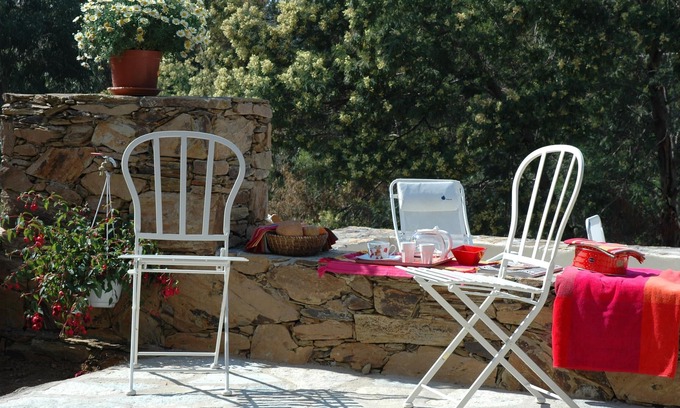 Saint-Florent Apartment | Vast F2 charm sandy beach end 100m private terraces flower garden