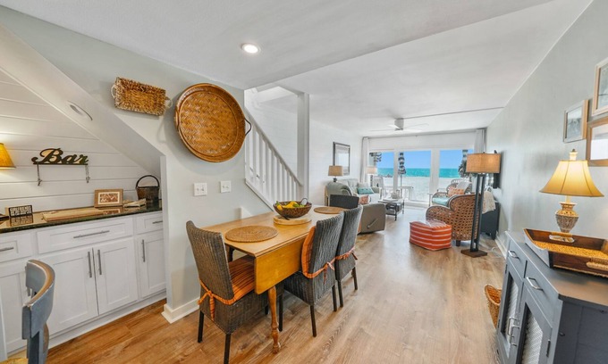 Sunnyside Condo | Very Merry! Gulf front corner unit, west end 2/2 New Remodel, Fantastic!