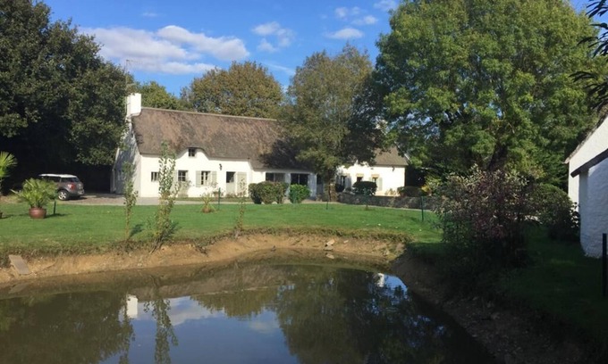 Saint-Andre-des-Eaux House | Very nice typical thatched cottage with 4 bedrooms and a dormitory 9 km from La Baule