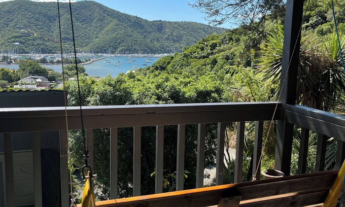 Waikawa Bay House | Views over Waikawa Marina & situated next to native bush