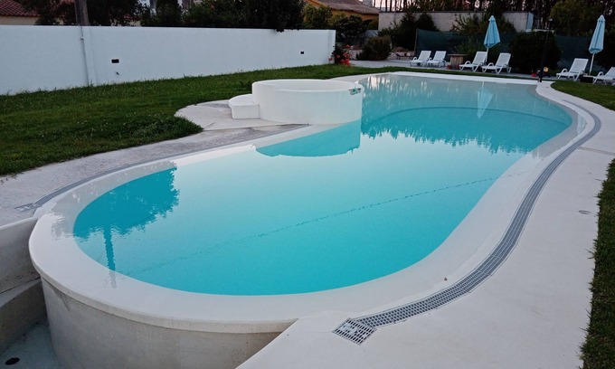 Ponte de Vagos House | Vila Rosa Apartment, Wi-Fi, Terrasse, Parking, Barbeque, swimming pool