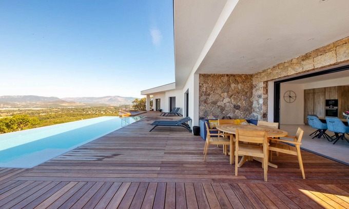Grosseto-Prugna Villa | Villa 5 bedrooms, panoramic sea view, swimming pool