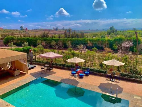 Aghouatim Villa | Villa Alnatura with heated pool overlooking the High Atlas