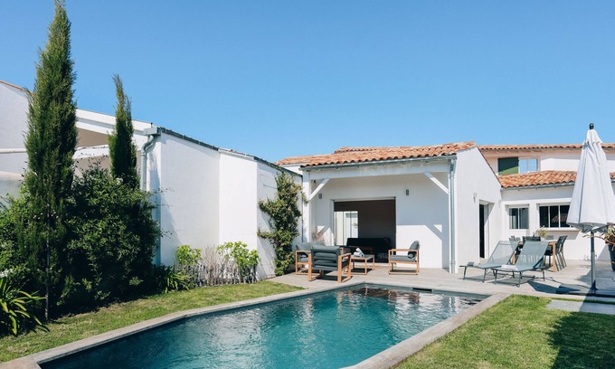 Rivedoux-Plage Villa | Villa Blanche - Brand new villa