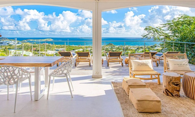 Orient Bay Villa | Villa Casa Del Mar, luxury and magical view of Orient Bay
