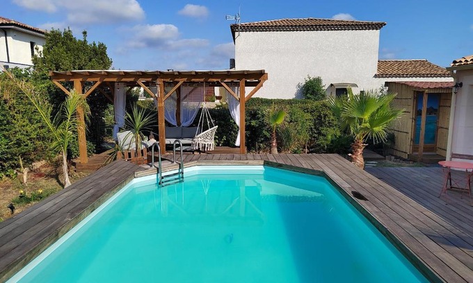 Bessan Villa | Villa de 3 chambres avec piscine privee jardin clos et wifi a Bessana