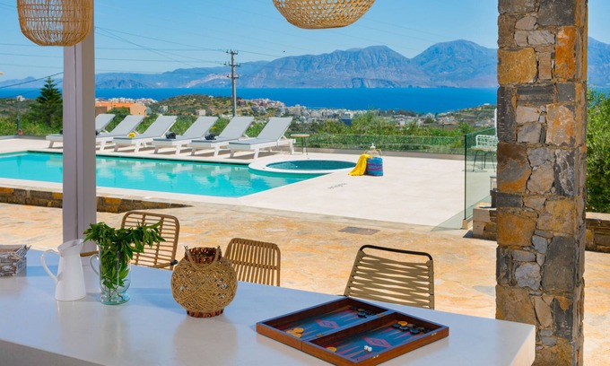 Agios Nikolaos House | Villa Enigma - 3 bedroom villa with a private pool and jacuzzi