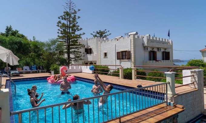 Kato Stalos Villa | Villa Giorgos with Panoramic Sea View