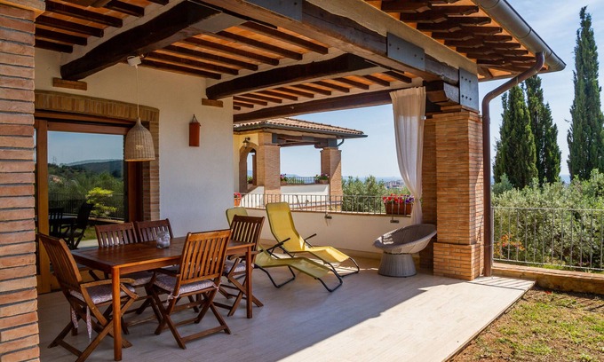 Follonica Other | Villa "Glicine - Colleberto" with Sea View, Private Terrace & Wi-Fi