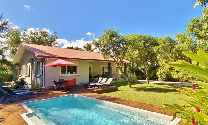 La Saline Les Bains House | *VILLA MANGUIERS* - 150 m from the lagoon and beach